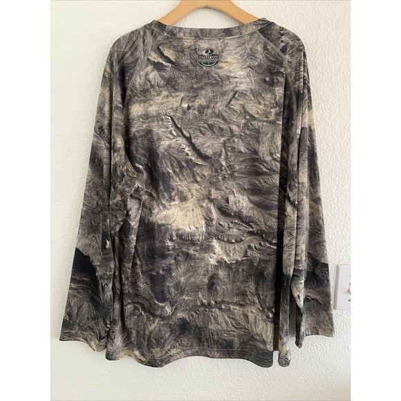 Mossy Oak Overwatch Camo Long Sleeve Shirt Polyester NRA Men's X Large - Picture 4 of 6